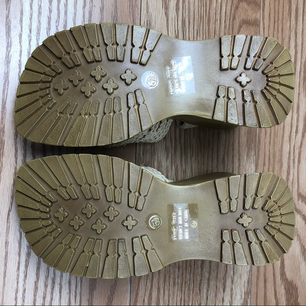SODA 90s Crotchet w Brown Sole Platform Sandal - Picture 6 of 11